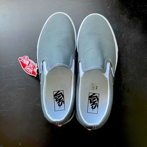 Vans Slip Ons Gray Size 9.5